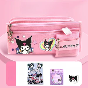 Sanrio Kalem Çantası Ilköğretim Okulu Öğrenci Kulomi Tarçınlı Köpek Melody Kırtasiye Kutusu Kalem Kılıfı Kız Kalp Çocuk Hediyesi (Yurt Dışından)