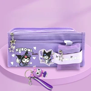 Sanrio Kalem Çantası Büyük Kapasite Kulomi Tarçınlı Köpek Melody Kırtasiye Kutusu Kız Para Çantası Ilköğretim Okulu Öğrencileri Sevimli (Yurt Dışından)