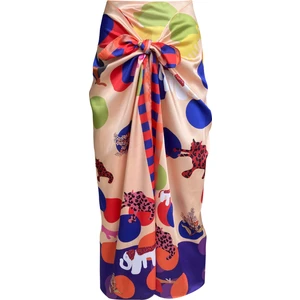 Elena Polka Dot Ecru Pareo (Iç Göstermez)