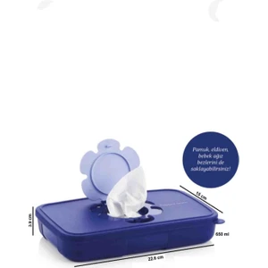 Tupperware ıslak Mendil Kutusu Lacivert 650 ml