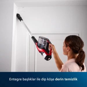 Speedpromax 25.2 V Şarjlı Dikey Süpürge Kırmızı