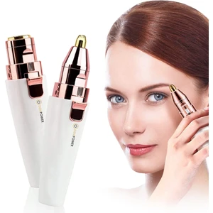 DEMPOWER Dp-63 2 Başlıklı Flawless Yüz Tüy Alıcı Kaş Bıyık Kıl Epilasyon Aleti