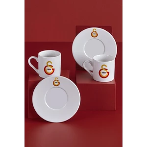 N3520 Galatasaray Lisanslı Arma Logo 2'li Kahve Fincan Takımı
