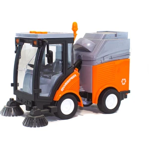 1/16 Ölçek Oyuncak Çöp Süpürme Kamyonu Işıklı Sesli