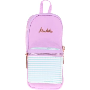 Soft Floral Junior Bag Kalem Çantası Violet K2441