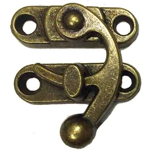 Yaylı kancalı kilit 28x32 antik 4 adet