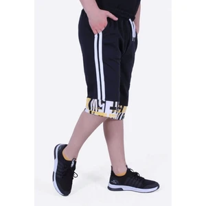 Renkli Garni Baskılı Yanları Şeritli Erkek Çocuk Kapri