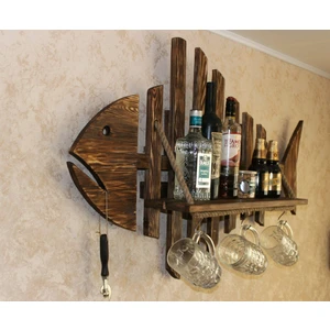 World of Wood Ahşap Yatay Şaraplık