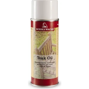 Borma Wachs Teak Oil Spray - Solvent Bazlı Sprey Tik Yağı 400 ml