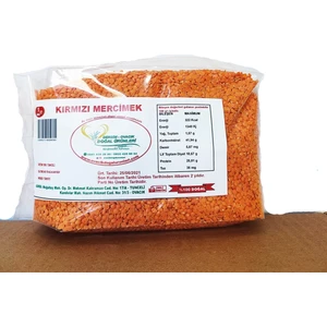OVACIK DOĞALKIRMIZI MERCIMEK(1KG)