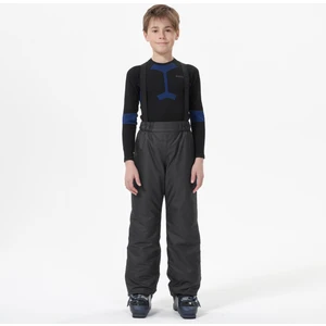 Wedze Çocuk Su Geçirmez Sıcak Tutan Askılı Kayak Snowboard Pantolonu - Gri - 100