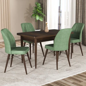 Gadahome Hestia Serisi Mdf Mutfak-Salon Masa Sandalye Takımı  (4 Sandalyeli)