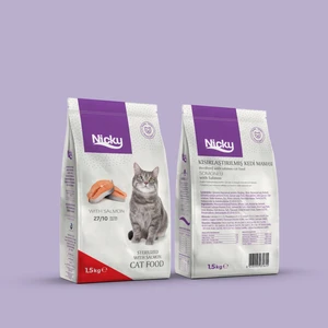 Kısırlaştırılmış Somonlu Kedi Maması 1,5kg