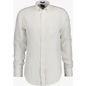 Erkek Beyaz Regular Fit Keten Gömlek 3230085.110