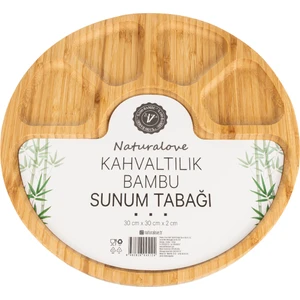 Bambu Sunum Tabağı - 5 Bölmeli