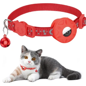 Pet Home Airtag Silikon Kasası Için Yansıtıcı Evcil Hayvan Yakalı Gps Izleyici Koruyucu Kapak (Yurt Dışından)