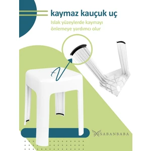Beyaz Plastik Tabure