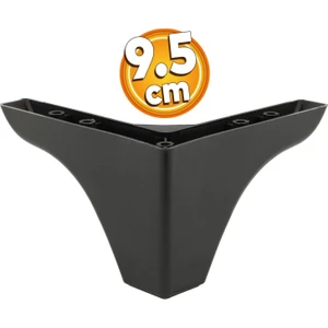 Bellona Rose Lüks Mobilya Kanepe Sehpa Tv Ünitesi Çekyat Koltuk Ayağı 9.5 Cm Siyah Baza Ayakları