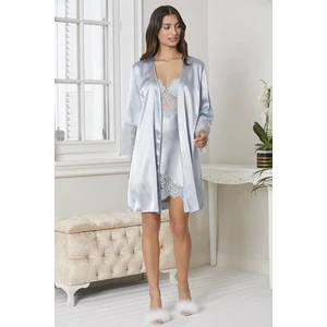 Pierre Cardin 6015 Kadın Dantelli Saten 6'lı Set-Mist
