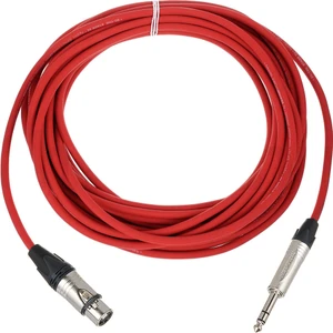 Neutrik Hoparlör Kablosu Stereo Jak - Dişi Xlr Kırmızı - 10 Metre