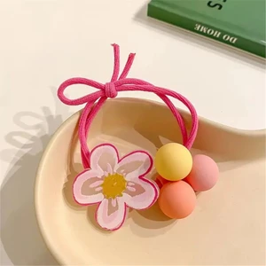Canlı Renkler Lastik TokaBileklik Pembe
