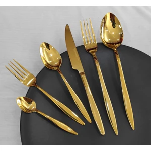 Carmen Brondoff 36 Parça Gold Titanyum Çatal Kaşık Seti