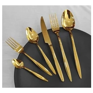 Carmen  Gold Titanyum 6 Adet Çay Kaşık