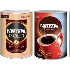Gold Teneke 900 gr + Nescafe Classic Teneke 1 kg