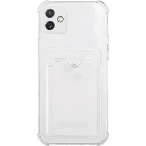 Case World Samsung Galaxy A04 Kapak Kamera Korumalı Kartlıklı Darbe Emici Özellikli Şeffaf Silikon Kılıf