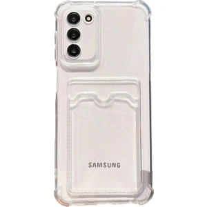 Case World Samsung Galaxy S20 Fe Kapak Kamera Korumalı Kartlıklı Darbe Emici Özellikli Şeffaf Silikon Kılıf