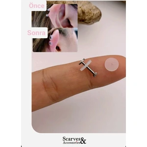 Sacce Scarves&Accessories Antialerjik Bioplast Kulak Deliği Şişliği Önleyici Küpe Arkalığı Keloid  Silikon Disk 2 Adet