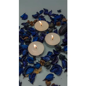Pars Mum Tealight Mum Maxi Boy Soya Parafinli 50 Adet Beyaz, Dekoratif Orta Boy Tealight Mum