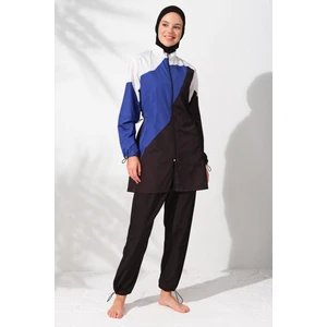 Pierre Cardin  Uzunkollu Fermuarlı Paraşüt Tesettür Mayo Desenli 231920