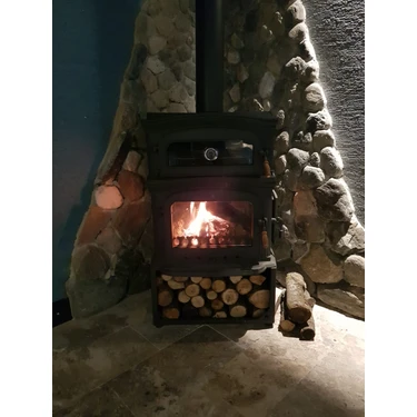 Flame Stove Flamestove FS-33YKST Odun Hazneli  Kuzineli   Yan Kapaklı Pik  Döküm Şömine