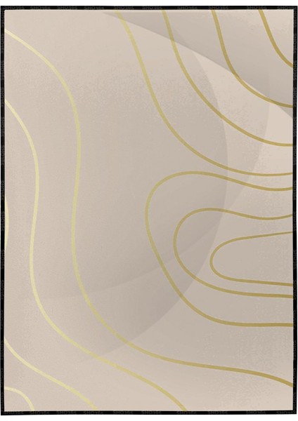 Geometrik Tasarım ve Çizgiler Çizim Modern Poster P-001302