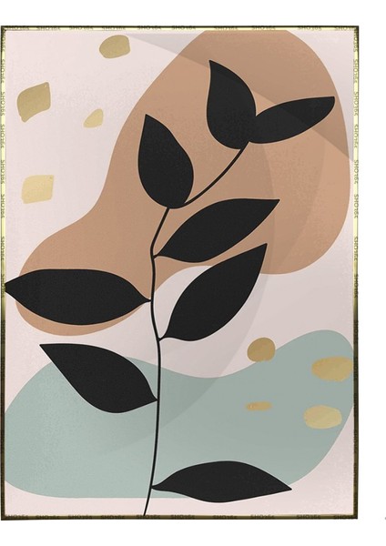 Doğa Bitki Modern Illüstrasyon Poster P-002583