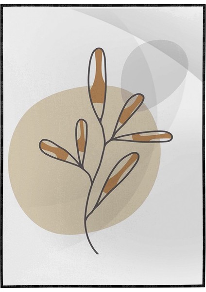 Doğa Bitki Modern Illüstrasyon Poster P-002623