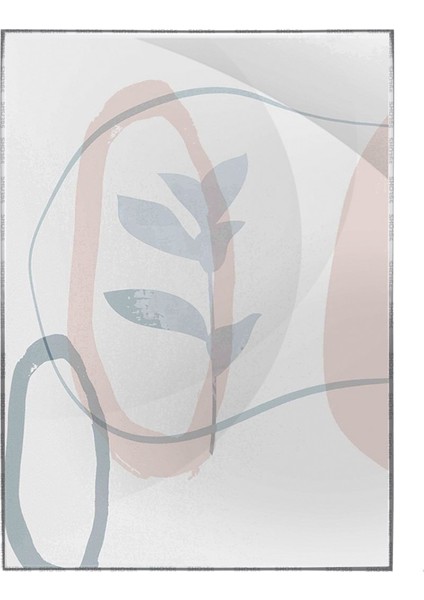 Bitki Yapraklar ve Şekiller Modern Poster P-003601