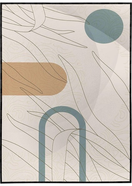Şekiller Karışık Renkler Modern Poster P-004332