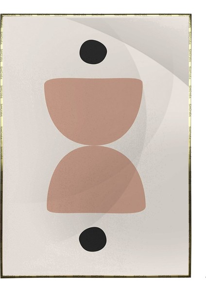 Geometrik Şekiller Dekoratif Sanatsal Modernizm Poster P-000188