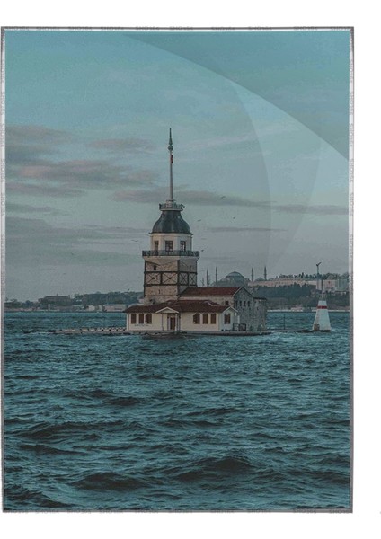 Istanbul Kız Kulesi ve Deniz Manzarası Poster P-003637