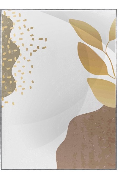 Yapraklar ve Şekiller Modern Poster P-001176