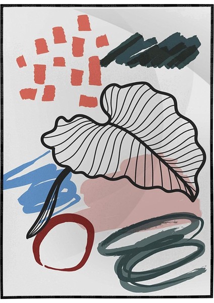 Doğa Bitki Modern Illüstrasyon Poster P-002649