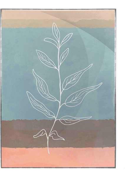 Doğa Ağaç ve Bitki Mavi Pastel Renkler Modern Poster P-004228