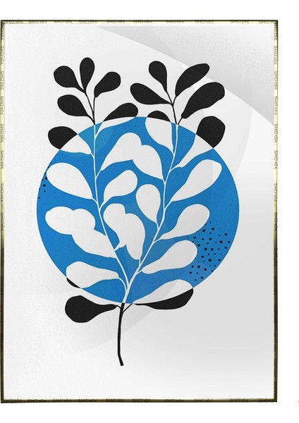 Doğa Ağaç ve Yaprak Modern Sanatsal Illüstrasyon Poster P-004207