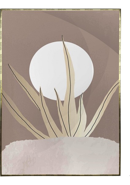 Doğa Bitki Modern Illüstrasyon Poster P-002521