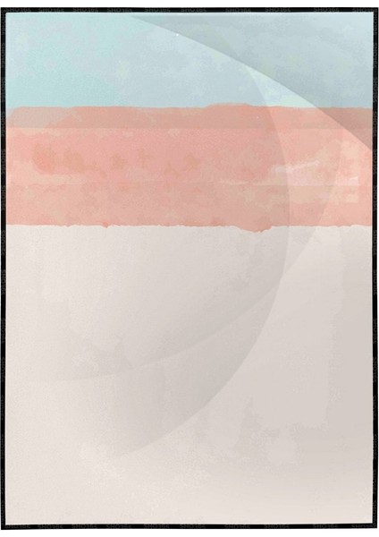 Fırça Darbeleri Pastel Renkler Modern Poster P-003312