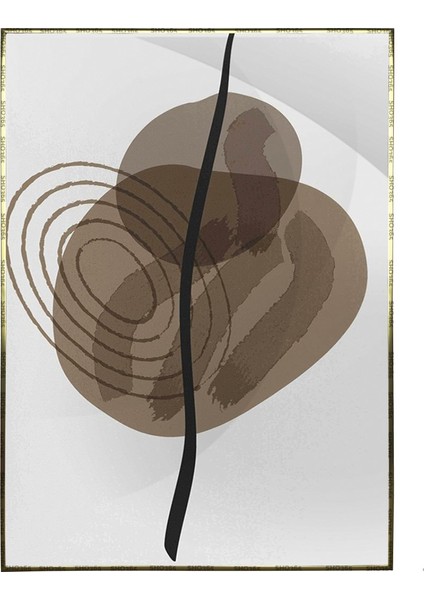 Toprak Renk Tonları Tasarım Modern Poster P-002158
