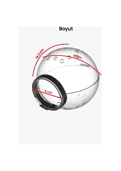 Nefes Delikli Astronot Kedi Bakım ve Koruma Küresi fiyatları