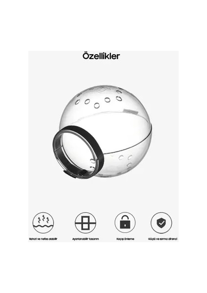 Nefes Delikli Astronot Kedi Bakım ve Koruma Küresi modelleri